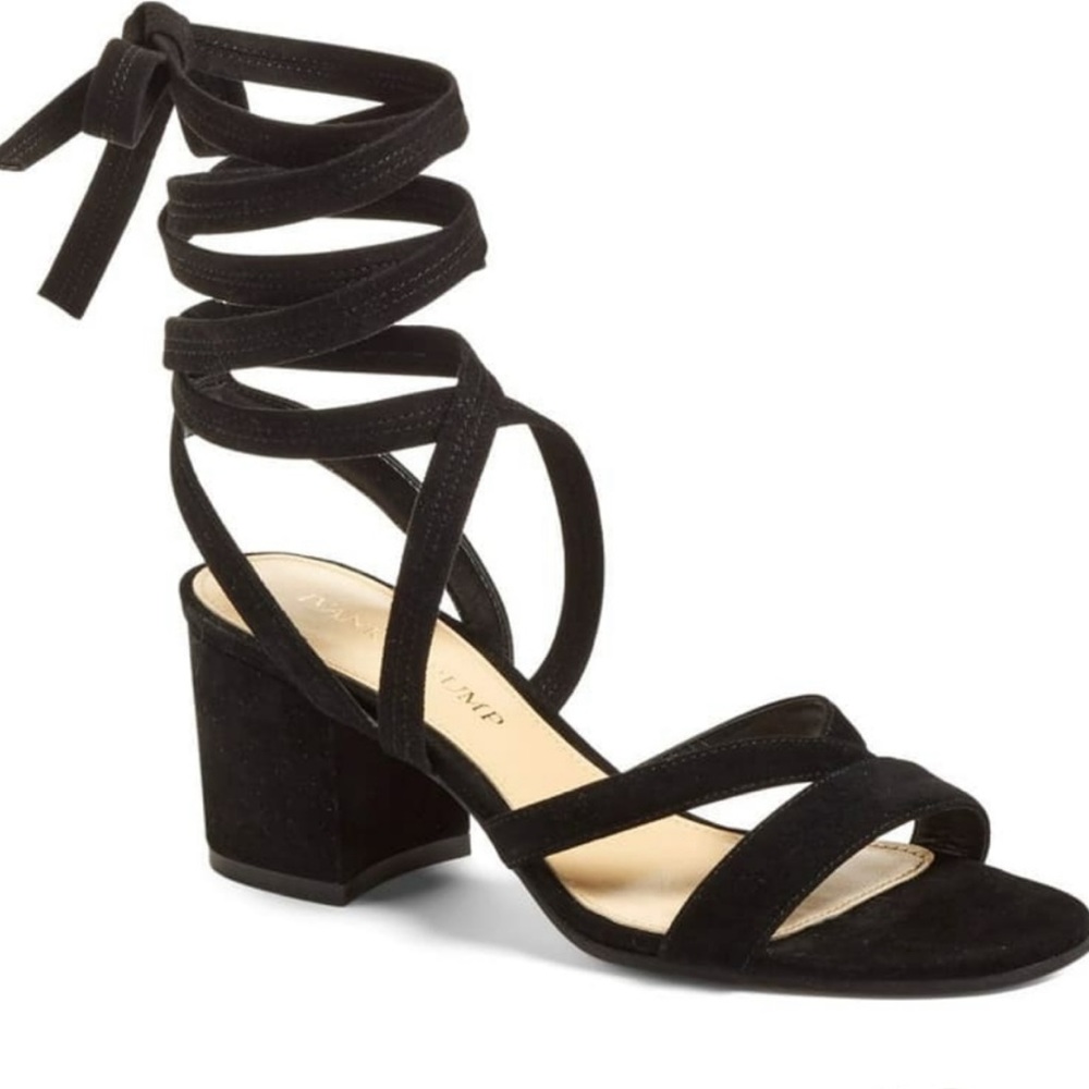 Ivanka Trump Suede Lace Up Heel